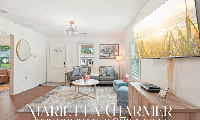 Marietta House | Stylish 3BR Near Dining, Parks & Shops