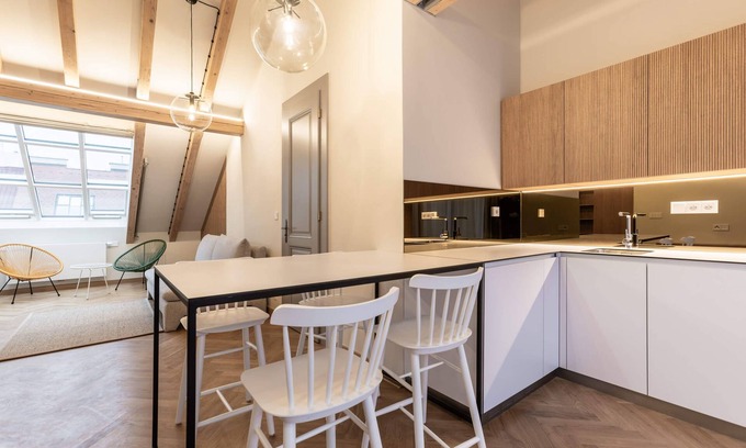 Vinohrady Apartment | Stylish Attic Retreat near Rieger Gardens