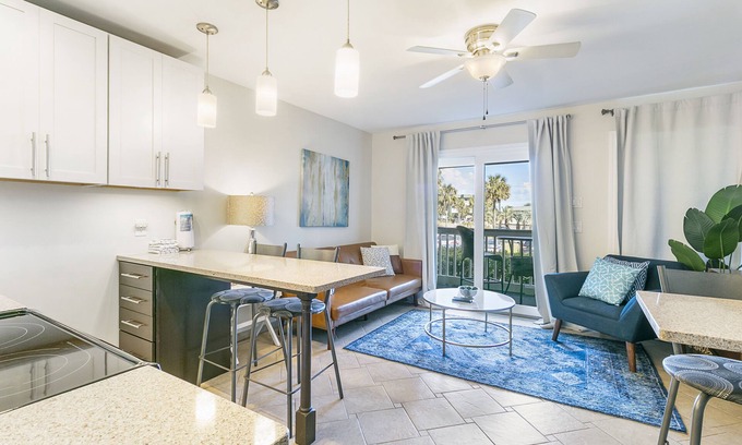 Isle of Palms Condo | Stylish beachfront condo walking distance to beach, pool, pier and restaurants!