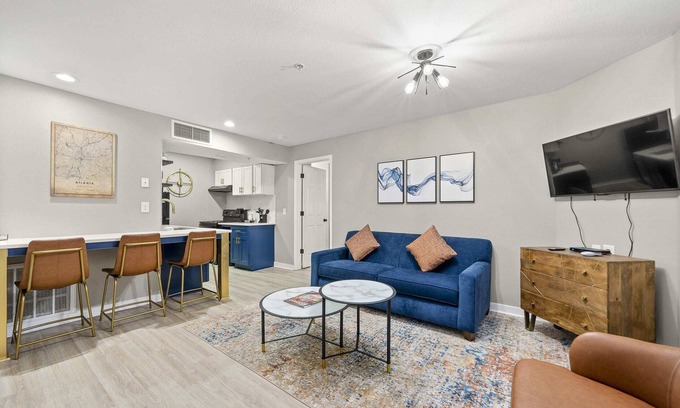 Buckhead Village Apartment | Stylish Buckhead Condo: Your Urban Getaway in ATL.