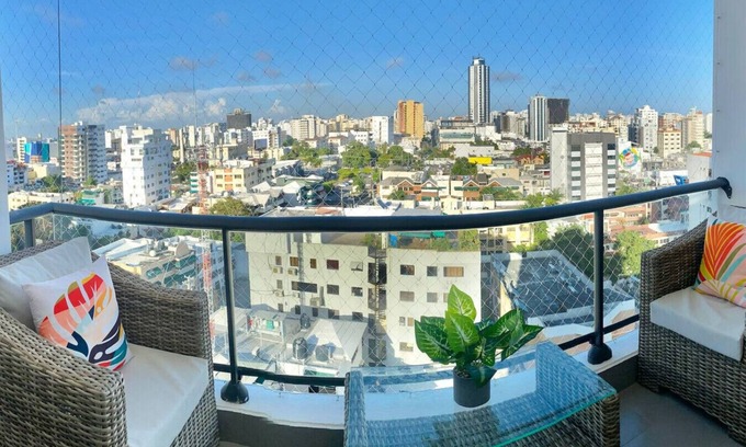 Lope De Vega Condo | Stylish, City Center Condo, Fast Wi-Fi, Full AC.