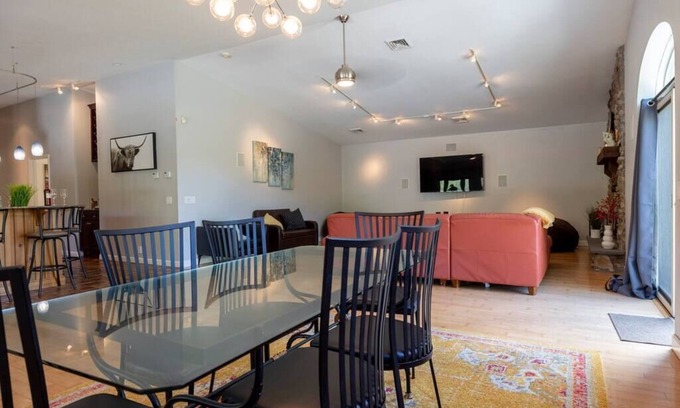 Town of Schodack House | Stylish Farm Stay Swimmable Pond Pet Friendly