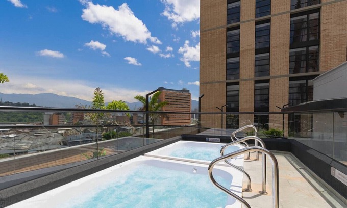 San Diego Apartment | Stylish Remote Hub - 2BR w/Cowork & Jacuzzi