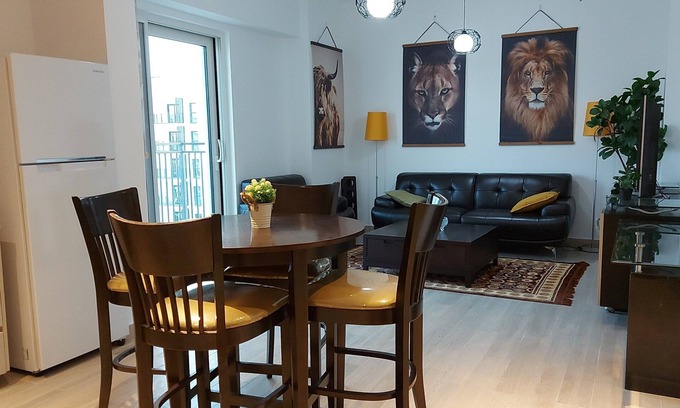 Abu Dhabi Apartment | Stylish Suite on Yas island with sea view balcony, near mall, theme parks.