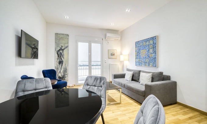 Pangrati Condo | Stylish Sunny New 2 Bedroom, Prime Central Athens