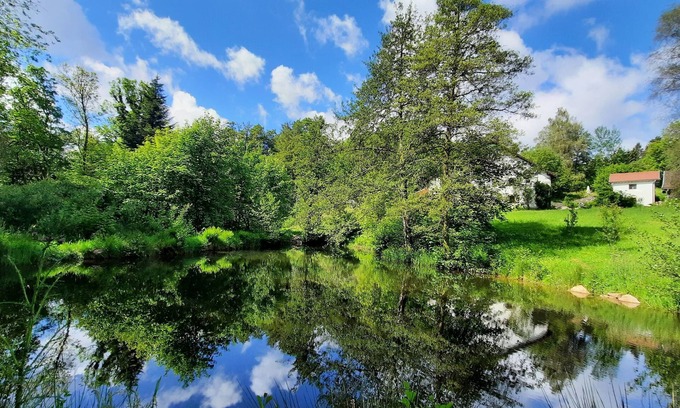La Rosiere House | Stylish vacation apartment in enchanting natural surroundings with swimming pond