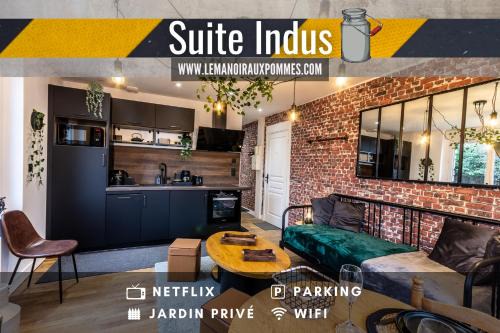 Orbec Apartment | SUITE INDUS - JARDIN, NETFLIX et PARKING - Le Manoir aux Pommes