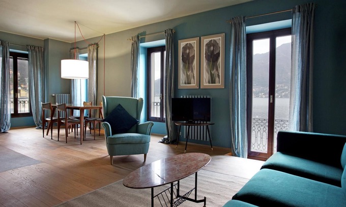 Riva Apartment | Suite "Luccio" at 2 steps from the lake with panoramic view. Lounge bar and swimming pool