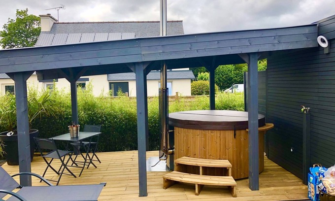 Treguidel Cabin | Suite with private Nordic bath