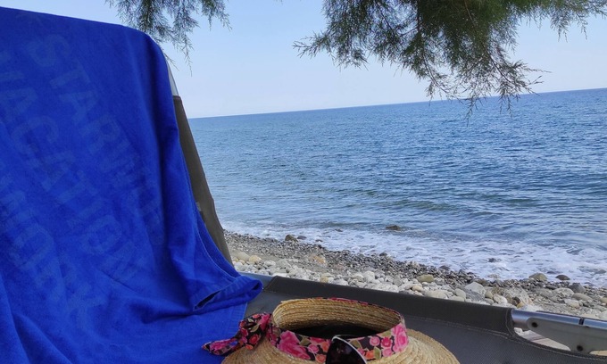 Kastri Apartment | Summer feeling in the studio with fantastic sea view for 2-3 persons