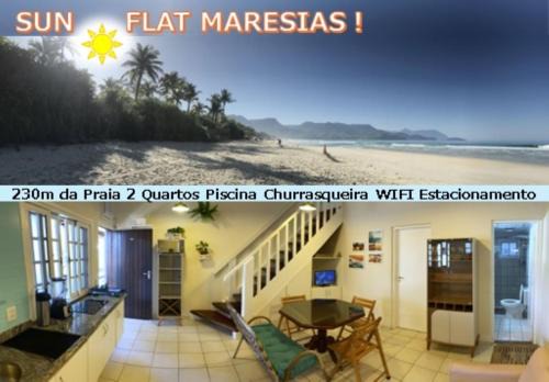 Maresias House | SUN Flat Maresias ! 2 Quartos Piscina Churrasqueira WiFi Estacionamento 230m da Praia