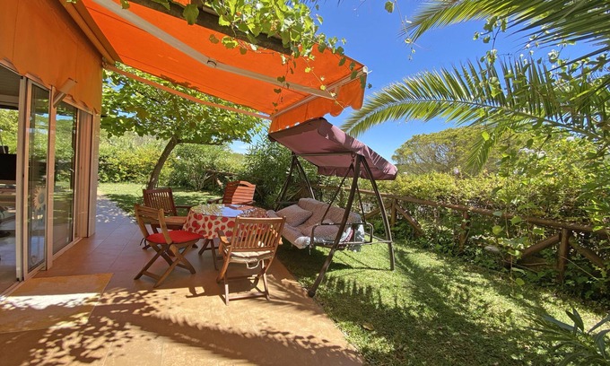 Islantilla Apartment | SUN, NATURE AND BEACH. Cozy, bright, large garden with views of pine forests