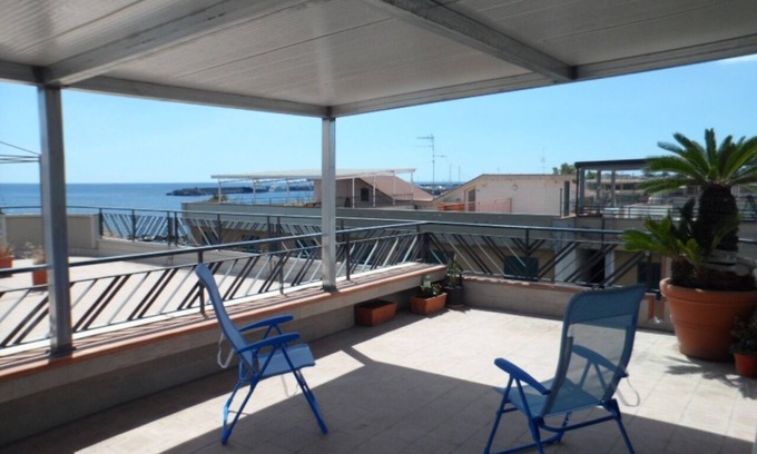 Sant'Anna Apartment | SUN - SEA - MOUNTAIN SEA FRONT, WITH TERRACE, VIEW VOLCANO ETNA - TAORMINA