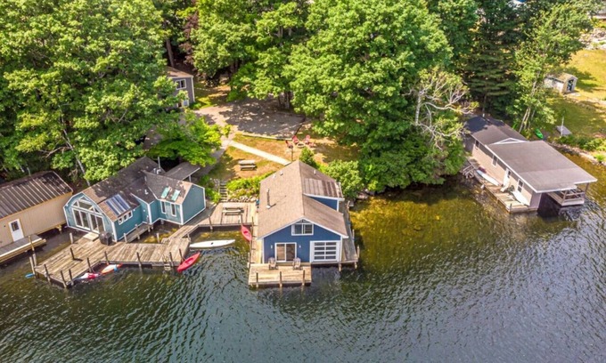 Newbury House | Sunapee Sunset Cottage | Grill | Fire Pit