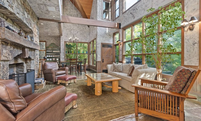 Sundance Cabin | Sundance Massive Cabin - Huge hot tub, Fireplaces in each room, acres of privacy
