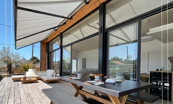 Barneville-Carteret Cottage | Sunlit Modern Villa, Private Garden, Steps to Beach, Full Amenities