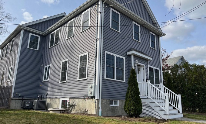 Watertown House | Sunny 2 BR townhouse near Charles. Bus/bike to Harvard, MIT, fin. distr. Dogs ok