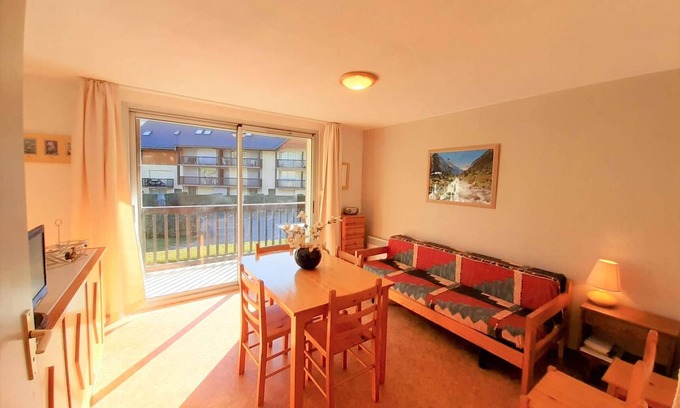 Vignec Apartment | Sunny 2BR Apt for 4 with Balcony, Parking, and Ski Storage in Vignec