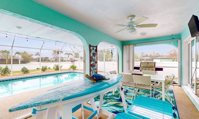 Deep Creek House | Sunny charmer with enclosed pool, grill, smart TVs, & central AC - dog-friendly