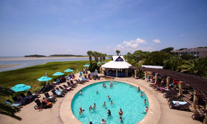 Saint Helena Island Villa | Sunny Condo w/Gorgeous Ocean Views Near Beach Club, Tennis, & Sandbar