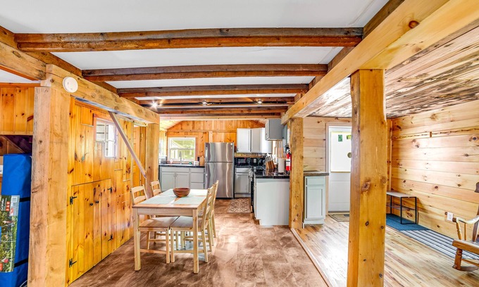 Newfane Cabin | Sunny dog-friendly cabin with firepit, skiing, hiking & fast WiFi