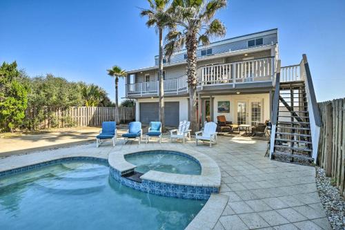 Flagler Beach House | Sunny Florida Home with Decks and View, Steps to Beach