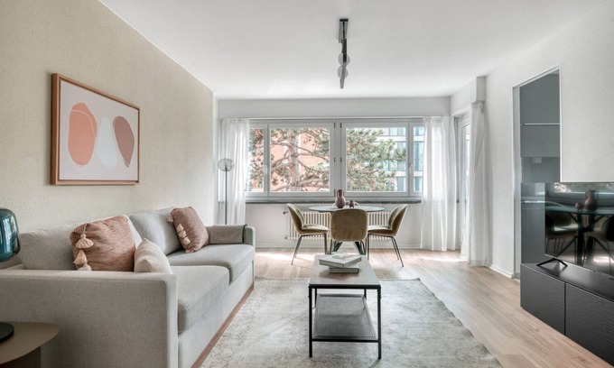 Iselin Apartment | Sunny Iselin 3.5 Room w/Storage, 1min to Local Market