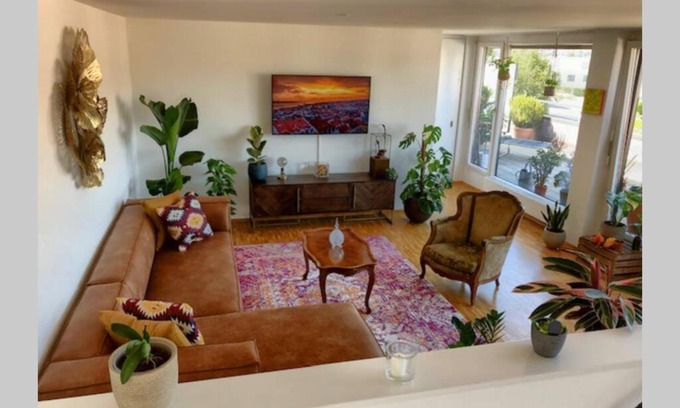 Wettswil Apartment | Sunny Maisonette Penthouse with Big Balcony & Great View