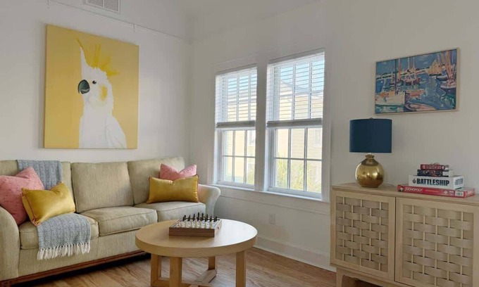 Eastside Apartment | Sunny & Playful Carriage House in Downtown Savannah Stay Here and Walk Everywher