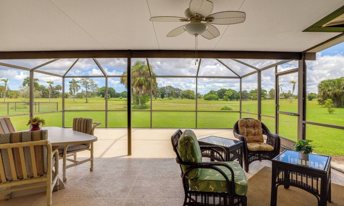 Port Saint Lucie House | Sunny Port St Lucie Home: Lanai & Golf Course View
