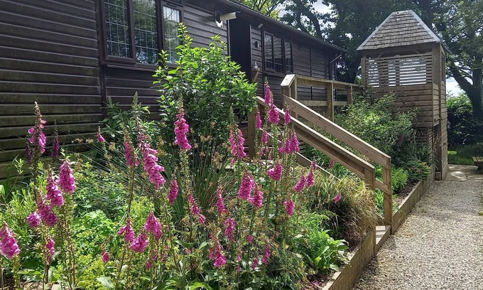 Brayford Cabin | Sunset Cabin, watch the sunset over the north Devon horizon in this cosy cabin!