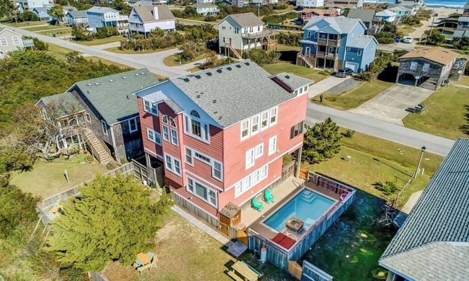 South Nags Head House | Sunset Hideaway | 940 ft from the beach | Private Pool, Hot Tub