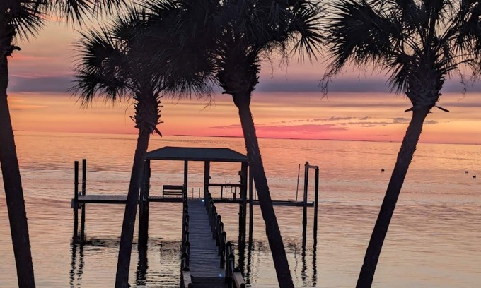 St. George Island House | Sunset Retreat - 2 Bedroom, 2 Bath Bayfront home with private pool & Hot Tub