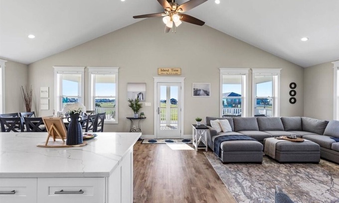 Indian Beach House | Sunset Serenity:Water Views! 2 King beds, Bunk Room, Ping Pong, Corn hole