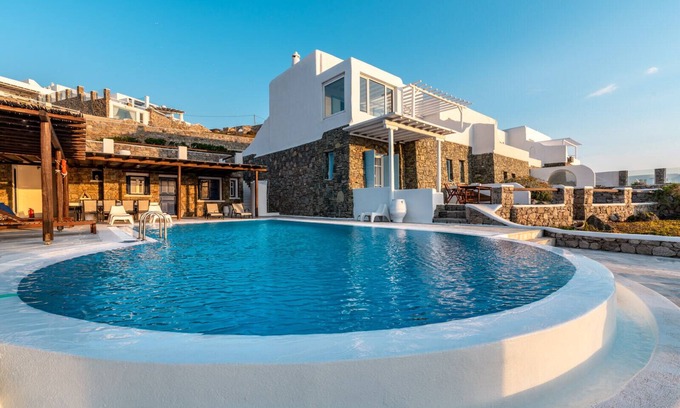 Agios Ioannis Villa | Sunset Villa Iza with amazing view