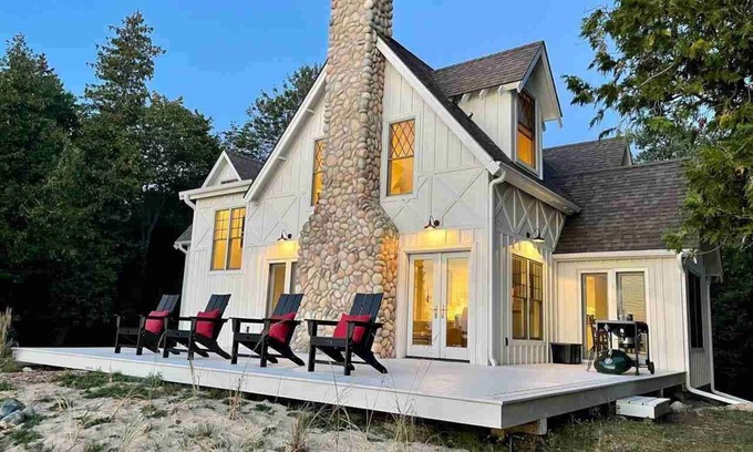 Beaver Island House | Sunsets, Sandy Beach and Seclusion; enjoy them all at this stunning lake house