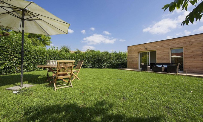 Saubion House | superb 3-bedroom patio villa, furnished with 3-star tourism, 8km from the ocean
