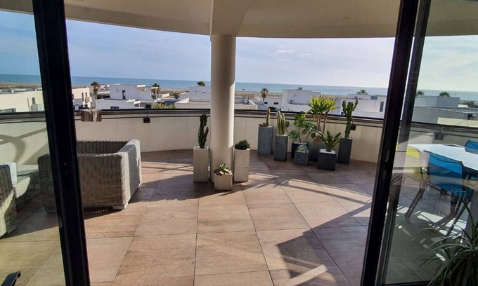 Le Barcares Apartment | Superb apartment 100 m from the beach swimming pool and sea view 4ODYS304C