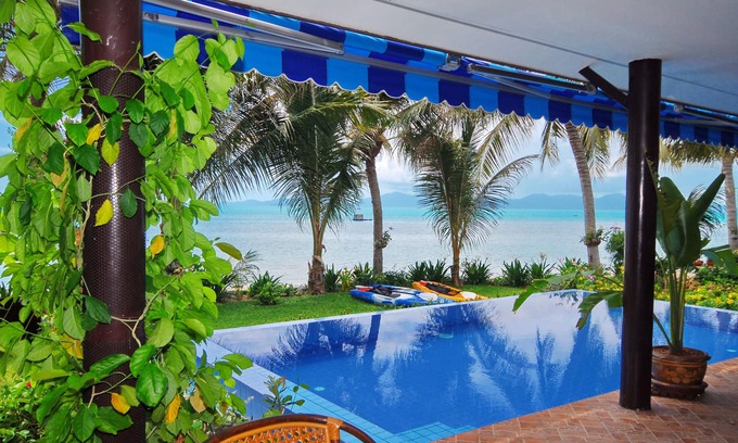 Mae Nam Villa | Superb Beachfront Villa with private Pool & Jacuzzi in tropical garden.