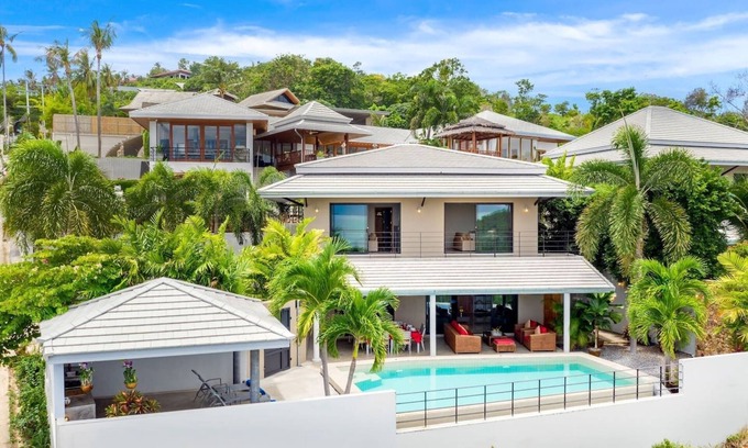 Bophut Villa | Superb private villa, not overlooked, with panoramic sea view