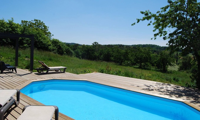 Castelnaud-la-Chapelle House | Superb stone cottage, recently renovated, with private heated pool and garden