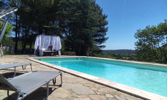 Vailhauques Villa | Superb Villa with pool - Exceptional view, 30min from the sea