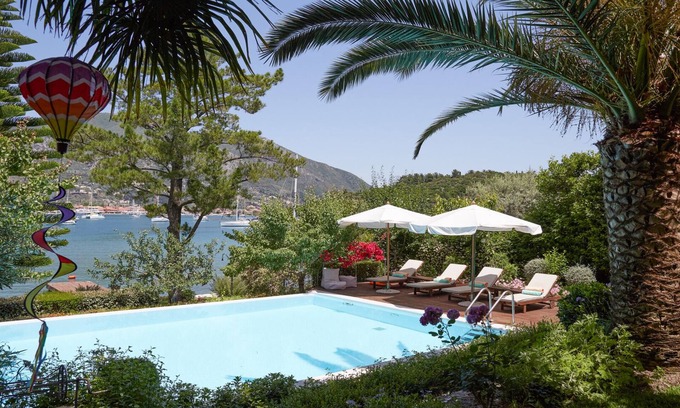 Yenion Villa | Superb waterfront villa with private pool, jetty, motorboat included and sauna