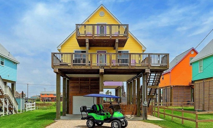 Surfside Beach House | 🌴Surfside Paradise #4-Great views-Golf Cart🌴