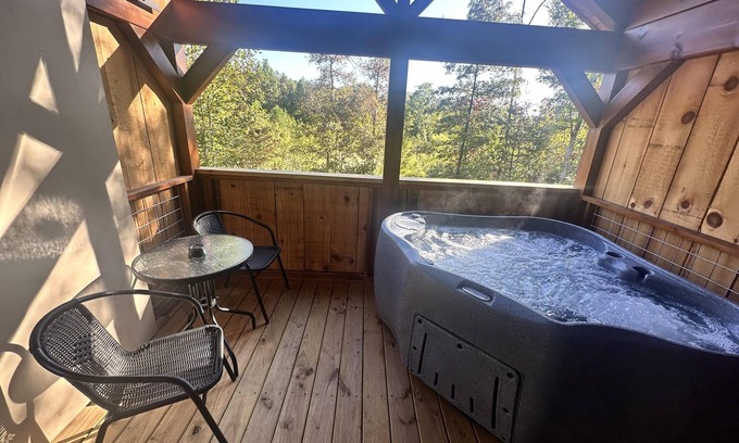 Union Mills Cabin | Sweet Thang-Hot Tub, Fireplace,Hiking,View,Near Asheville ,WiFi