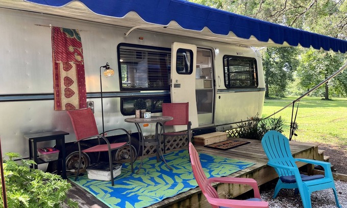 Graysville House | Sweet Vintage Camper in a Fun Farm Setting