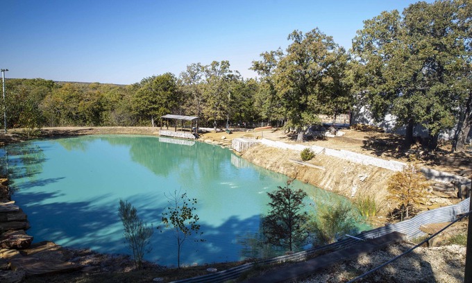 Whitesboro House | Swim at the Blue Lagoon - Fish, Hike, Swim, and more!