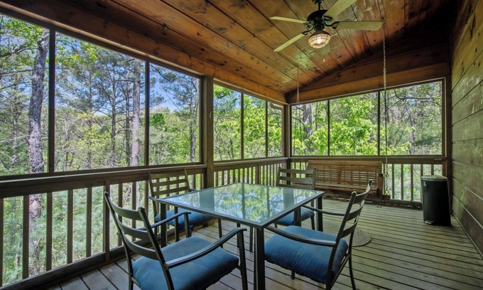 Ellijay Cabin | Swim, Play Tennis, Roast Marshmallows & Fish in Coosawattee River Resort - Dragon's Den