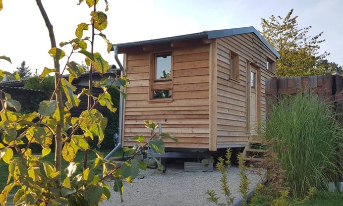 Muecke Cabin | Swiss stone pine TinyHouse by the lake
