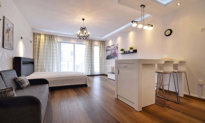 Gdansk City Center Apartment | Szafarnia 11 | Unique Studio | Balcony